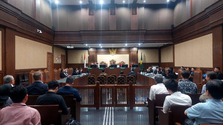 Kepala Kuasa Hukum di Sidang Lanjutan Pembacaan Eksepsi Kasus di Pengadilan Jakarta Pusat