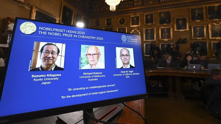 Kerangka Logam-Organik Membawa Tiga Ilmuwan Raih Nobel Kimia 2025
