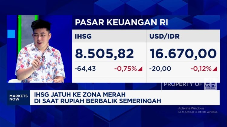 IHSG Turun ke Zona Merah Saat Rupiah Kuat Melawan Dolar AS